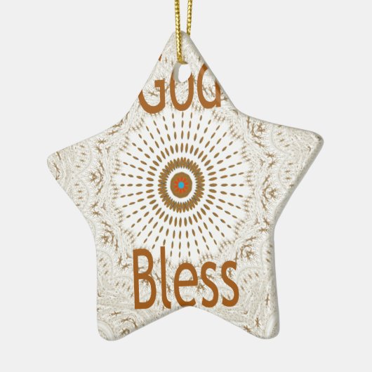 Traditionele Afrikaanse Motif Design Art Print Keramisch Ornament (Links)