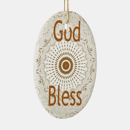 Traditionele Afrikaanse Motif Design Art Print Keramisch Ornament (Rechts)