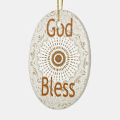 Traditionele Afrikaanse Motif Design Art Print Keramisch Ornament (Links)