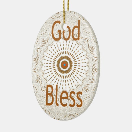 Traditionele Afrikaanse Motif Design Art Print Keramisch Ornament (Links)