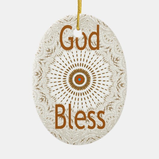 Traditionele Afrikaanse Motif Design Art Print Keramisch Ornament (Voorkant)