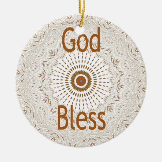 Traditionele Afrikaanse Motif Design Art Print Keramisch Ornament (Voorkant)