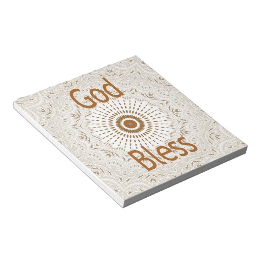 Traditionele Afrikaanse Motif Design Art Print Notitieblok (Schuin)