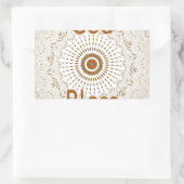 Traditionele Afrikaanse Motif Design Art Print Rechthoekige Sticker (Tas)