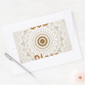 Traditionele Afrikaanse Motif Design Art Print Rechthoekige Sticker (Envelop)