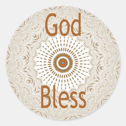 Traditionele Afrikaanse Motif Design Art Print Ronde Sticker (Voorkant)