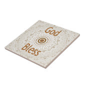 Traditionele Afrikaanse Motif Design Art Print Tegeltje (Zijkant)