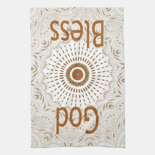 Traditionele Afrikaanse Motif Design Art Print Theedoek (Verticaal)