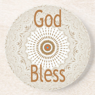 Traditionele Afrikaanse Motif Design Art Print Zandsteen Onderzetter