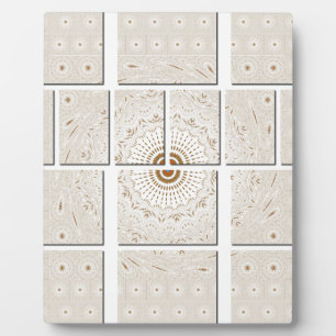 Traditionele Afrikaanse Motif Mozaïek Art Print. Fotoplaat