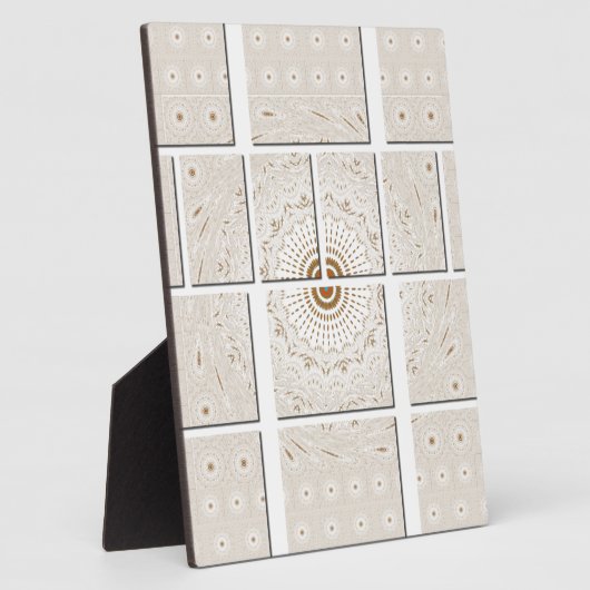 Traditionele Afrikaanse Motif Mozaïek Art Print. Fotoplaat (Zijkant)