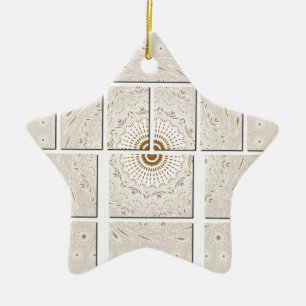 Traditionele Afrikaanse Motif Mozaïek Art Print. Keramisch Ornament