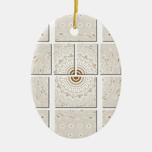 Traditionele Afrikaanse Motif Mozaïek Art Print. Keramisch Ornament (Voorkant)