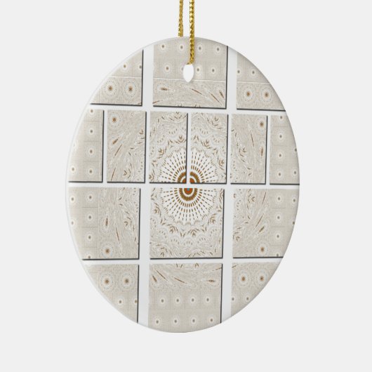 Traditionele Afrikaanse Motif Mozaïek Art Print. Keramisch Ornament (Rechts)