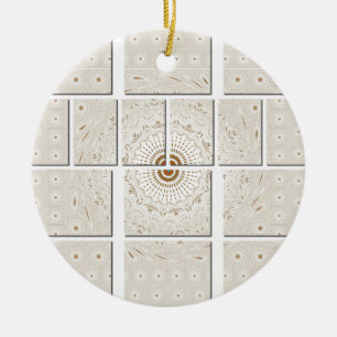 Traditionele Afrikaanse Motif Mozaïek Art Print. Keramisch Ornament