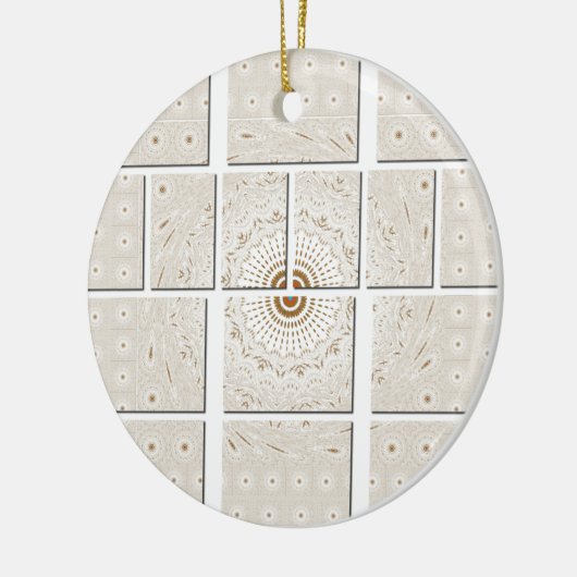 Traditionele Afrikaanse Motif Mozaïek Art Print. Keramisch Ornament (Links)