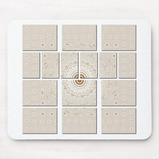 Traditionele Afrikaanse Motif Mozaïek Art Print. Muismat (Voorkant)