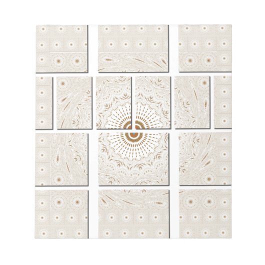 Traditionele Afrikaanse Motif Mozaïek Art Print. Notitieblok (Voorkant)