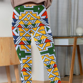 Traditionele Afrikaanse Patronen High Waisted Danc Leggings