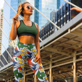 Traditionele Afrikaanse Patronen High Waisted Danc Leggings