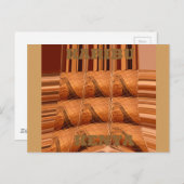 Traditionele Afrikaanse spiegel: geweven Giraffe Briefkaart (Voorkant / Achterkant)