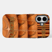 Traditionele Afrikaanse spiegel: geweven Giraffe Case-Mate iPhone Case (Achterkant (horizontaal))