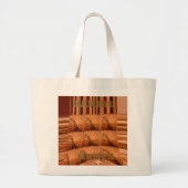 Traditionele Afrikaanse spiegel: geweven Giraffe Grote Tote Bag (Voorkant)