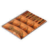 Traditionele Afrikaanse spiegel: geweven Giraffe Notitieboek (Linkerzijde)