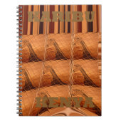 Traditionele Afrikaanse spiegel: geweven Giraffe Notitieboek (Voorkant)