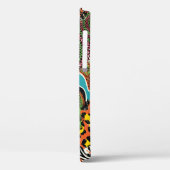 Traditionele afrikaanse weefsels en wilde dierenhu Case-Mate iPhone case (Achterkant / Links)