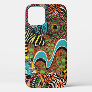 Traditionele afrikaanse weefsels en wilde dierenhu Case-Mate iPhone case