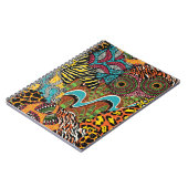 Traditionele afrikaanse weefsels en wilde dierenhu notitieboek (Linkerzijde)