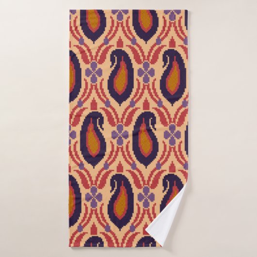Traditionele allover-ontwerper, achtergrond, decor badhanddoek (Badhanddoek)