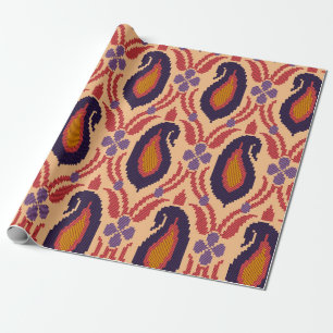 Traditionele allover-ontwerper, achtergrond, decor cadeaupapier
