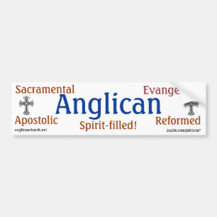 Traditionele anglicaan bumpersticker