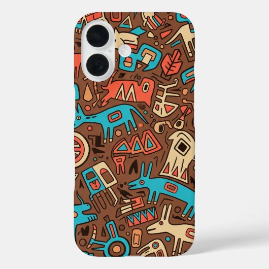 traditionele Apache Indiase kunst Case-Mate iPhone Case (Achterkant)
