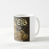Traditionele Arabische koffie Eid Mubarak Koffiemok (Voorkant rechts)