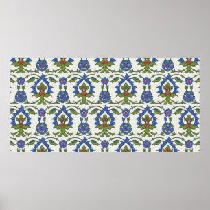 Traditionele Arabische naadloze sieraden. Turks, I Poster