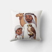 Traditionele Arabische valkenjacht Kussen (Achterkant)