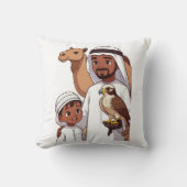 Traditionele Arabische valkenjacht Kussen (Voorkant)