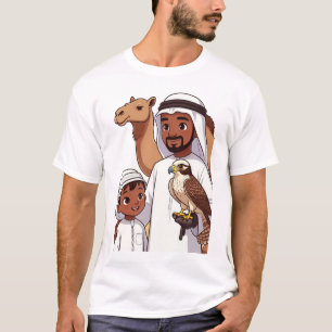 Traditionele Arabische valkenjacht T-shirt