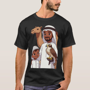 Traditionele Arabische valkenjacht T-shirt