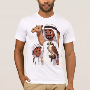 Traditionele Arabische valkenjacht T-shirt