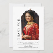 Traditionele Arch Afstuderen bedankkaart (Voorkant)