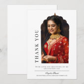 Traditionele Arch Afstuderen bedankkaart (Voorkant / Achterkant)