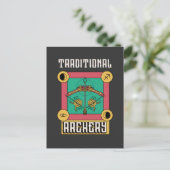 Traditionele Archery Briefkaart (Staand voorkant)