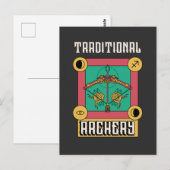 Traditionele Archery Briefkaart (Voorkant / Achterkant)