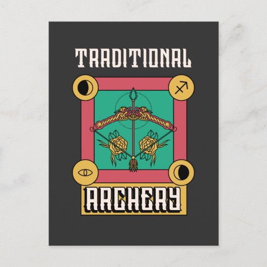 Traditionele Archery Briefkaart (Voorkant)