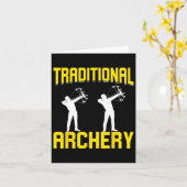 Traditionele Archery Kaart (Gele Bloem)