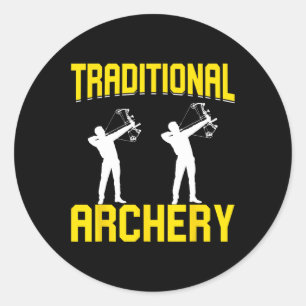 Traditionele Archery Ronde Sticker
